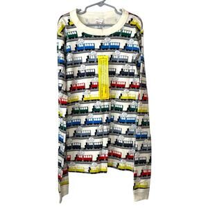 HANNA ANDERSON Organic Trains Pajama Set for Boy Size 14-16
